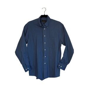 The Arrow Company blue button front dress shirt Size medium Button